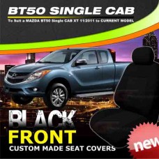 Mazda BT50 Single Cab XT BLACK FRONT Seat Covers 10/2011-ON BT-50